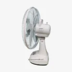 Kennede KN-2914 14-inch Rechargeable Fan with LED Light, Solar Charging, and AC/DC Support – Orange and Off-White