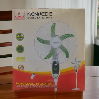 kennede/defender kn 2986hrs rechargeable fan 18 inch