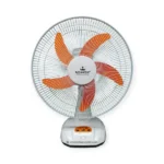 Kennede KN-2914 14-inch Rechargeable Fan with LED Light, Solar Charging, and AC/DC Support – Maroon and Off-White