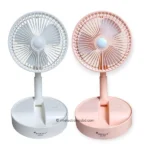 joykaly yg-737 mini rechargeable fan pink and off-white color
