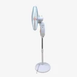 Defender kn 2938hrs 18-inch Rechargeable Stand Fan – Remote, LED, USB, Solar Charging, Orange and Light-Green