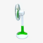 Kennede kn 2986hrs 16-inch Rechargeable Fan – Smart AC/DC, Remote, LED, Solar Supported, Orange & Light-Green