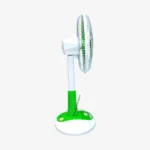 Kennede kn 2986hrs 16-inch Rechargeable Fan – Smart AC/DC, Remote, LED, Solar Supported, Orange & Light-Green