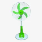 Kennede kn 2986hrs 16-inch Rechargeable Fan – Smart AC/DC, Remote, LED, Solar Supported, Orange & Light-Green