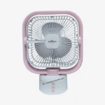 OneStar OS 2911 Rechargeable Mini Fan - Foldable Desk Fan with LED Light and USB Type-C Charging pink Color