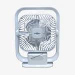 OneStar OS 2908 Rechargeable Mini Fan - Foldable Desk Fan with LED Light and USB Type-C Charging white Color