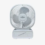 OneStar OS 2902 Rechargeable Mini Fan with 2400mAh Double Battery – Pink and Off-White