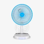 DP 7627 Rechargeable Mini Fan 6 Inch – White, Gray, Blue Color 4000 mah battery