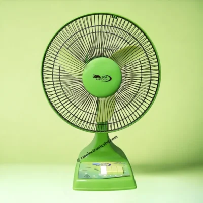 GSL Aircool High Speed Table Fan 12 Inch – Lemon Green, 2050 RPM, 65W Power