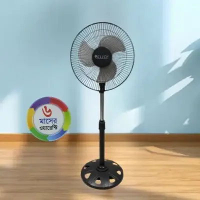 click half stand fan high speed 12 inch