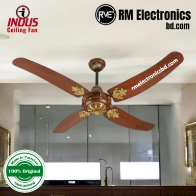 Indus Antique Ceiling Fan 56 inch 4 blade wood dark finish