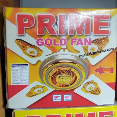 Prime Gold ceiling fan 4-blade 56-inch (1400mm) ceiling fan in golden finish