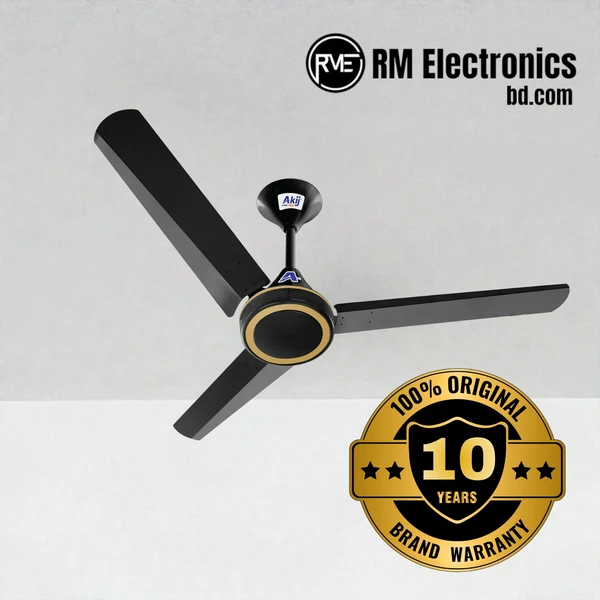 Akij Spring Ultra Ceiling Fan 56 inch - 55W Energy Saving Akij Spring Ultra Ceiling Fan 56 inch - 55W Energy Saving