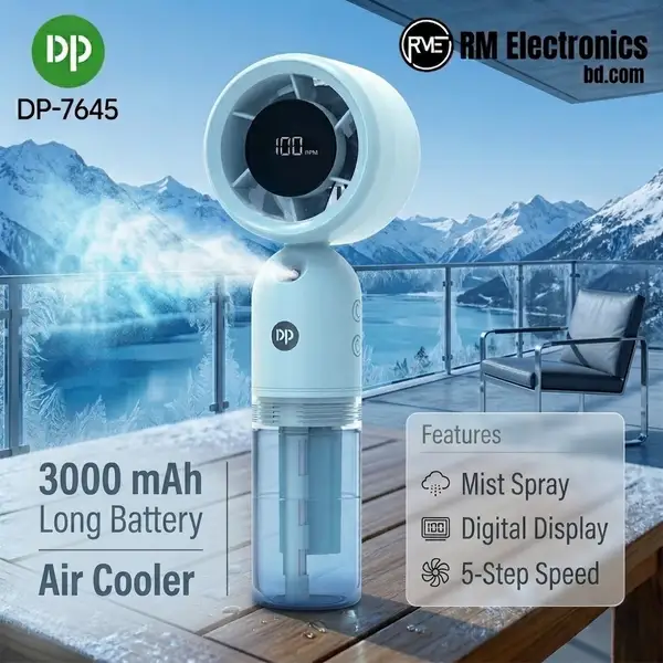 DP 7645 Turbo Mist Spray Handheld Fan DP 7645 Turbo Mist Spray Handheld Fan 3000mAh
