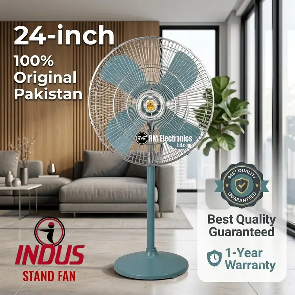 Indus Stand Fan 24 Inch Deluxe Indus Stand Fan 24 Inch Deluxe Slate Gray Pakistan